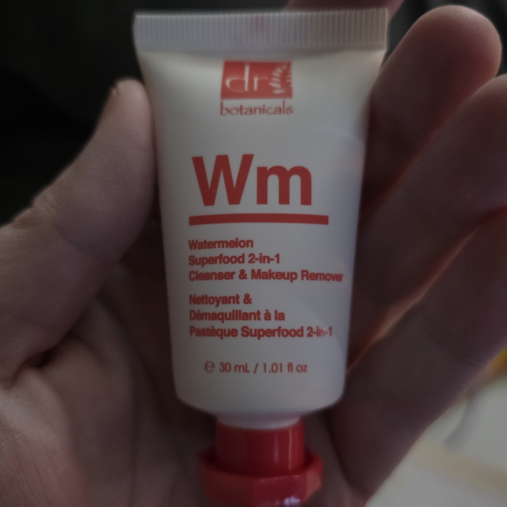 Dr Botanicals Watermelon Superfood 2-in-1 Cleanser & Makeup Remover - Red